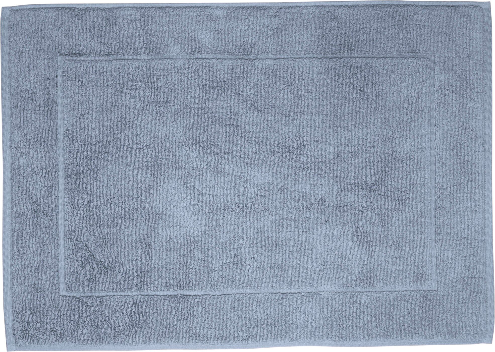 Badematte FRAMSOHN FROTTIER "Uni Basic Hotelmatte" Gr. 2, blau (taubenblau), H:11mm, Baumwolle, Badematten, Badematte, große Farbpalette, Hergestellt in Österreich, Badezimmerteppich
