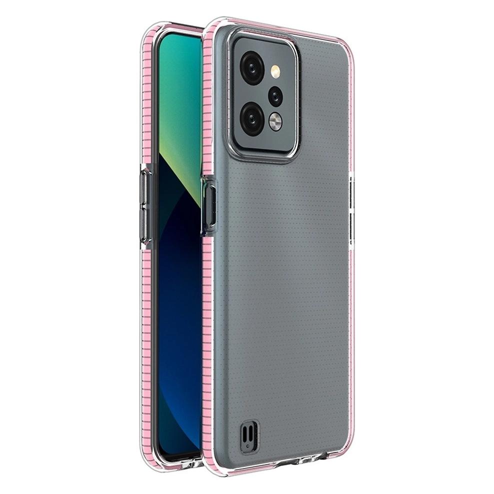 Hurtel Spring Case für Realme C31 Silikonhülle mit Rahmen hellrosa (Realme C31) (1404978613)