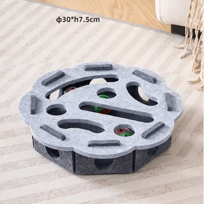 Inspire Picks Sisal Cat Scratching Post For Indoor Cats With Interactive Play Design flower Grey