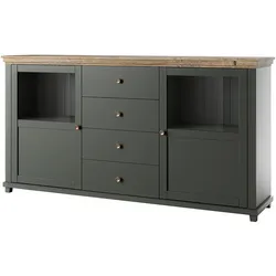 SIDEBOARD EVANDRO 181/93/42 cm mit 4 Schubladen und 2 Türen Grün