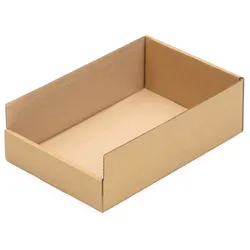 KK Verpackungen 750 Regalkartons 300 x 200 x 100 mm Sortierboxen Lagerboxen Aufbewahrung Wellpappe