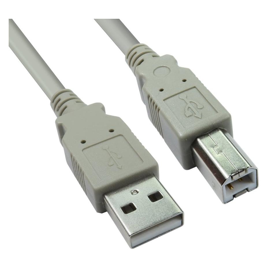 Cables Direct CDL 2MTR USB 2.0 A M - B M BEIGE (2 m, USB 2.0) (USB2-102)