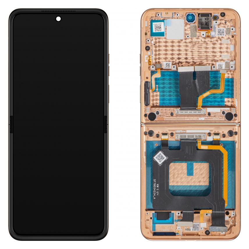 Motorola Display Unit fur Razr+ 2025 / Razr+ 2024 / Razr 50 Ultra, Sub Inner, Peach Fuzz (Display, Motorola Razr 50 Ultra) (65858079)