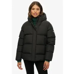 Superdry für Damen. W5012004A Kapuzenmantel 5 Baffle Sports schwarz (M), Lässig, Recyceltes Polyester, Nachhaltig