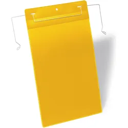 Durable, Lieferscheintasche, Kennzeichnungstaschen mit Drahtbügel (A4, Hoch, 50 Stk.)