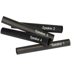 Sommer cable Schrumpfschlauch, Speaker 1 – Speaker 4, schwarz
