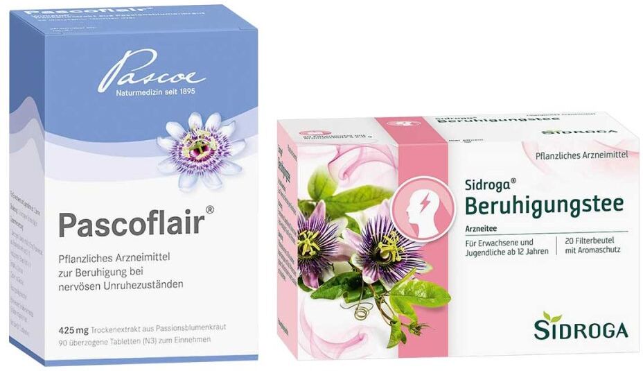 Pascoflair Tabletten + Sidroga Beruhigungstee
