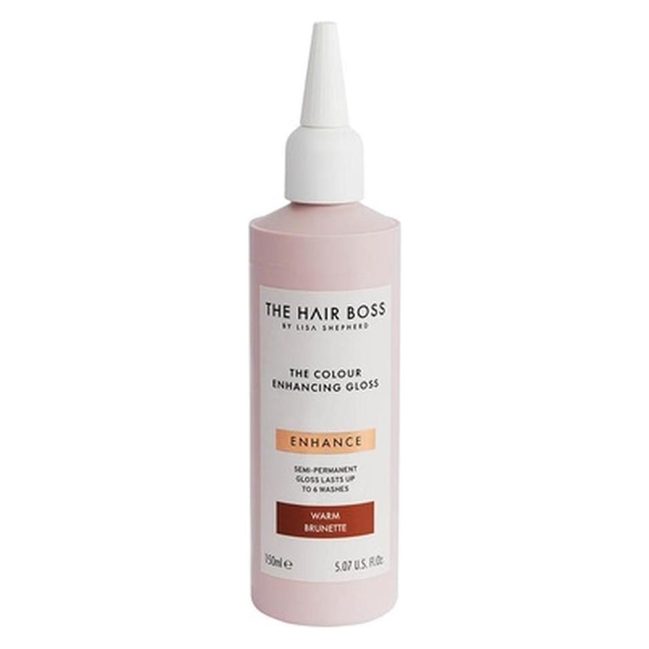 The Hair Boss By Lisa Shepherd The Colour Enhancing Gloss Highlighter Warm Brunette 150Ml (Warm Brunette) (5060427356758)
