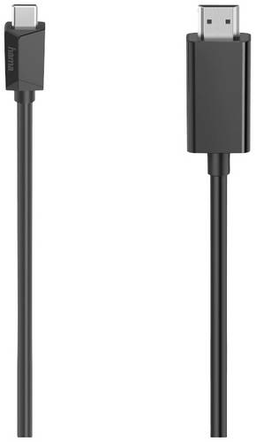 Hama USB-C Adapterkabel USB-C Stecker, HDMI-A Stecker 1.50 m Schwarz 00200718 4K UHD USB-C-Displaykabel