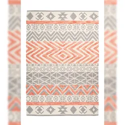 Kayoom Teppich Ethnie 100 Grau / Apricot - A2AFA-160-230-E