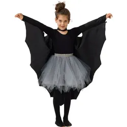 Kinder- Oberteil "Fledermaus", schwarz