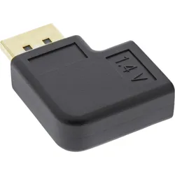 INLINE DisplayPort Adapter, DisplayPort Stecker / Buchse rechts gewinkelt