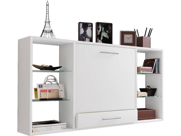 Houten wandbureau Computerbureau lade Teala