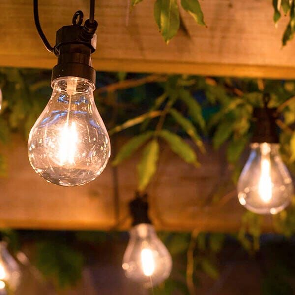 Solar Centre Edinburgh Set of 10 USB Solar Festoon Lights with Leaf Panel
