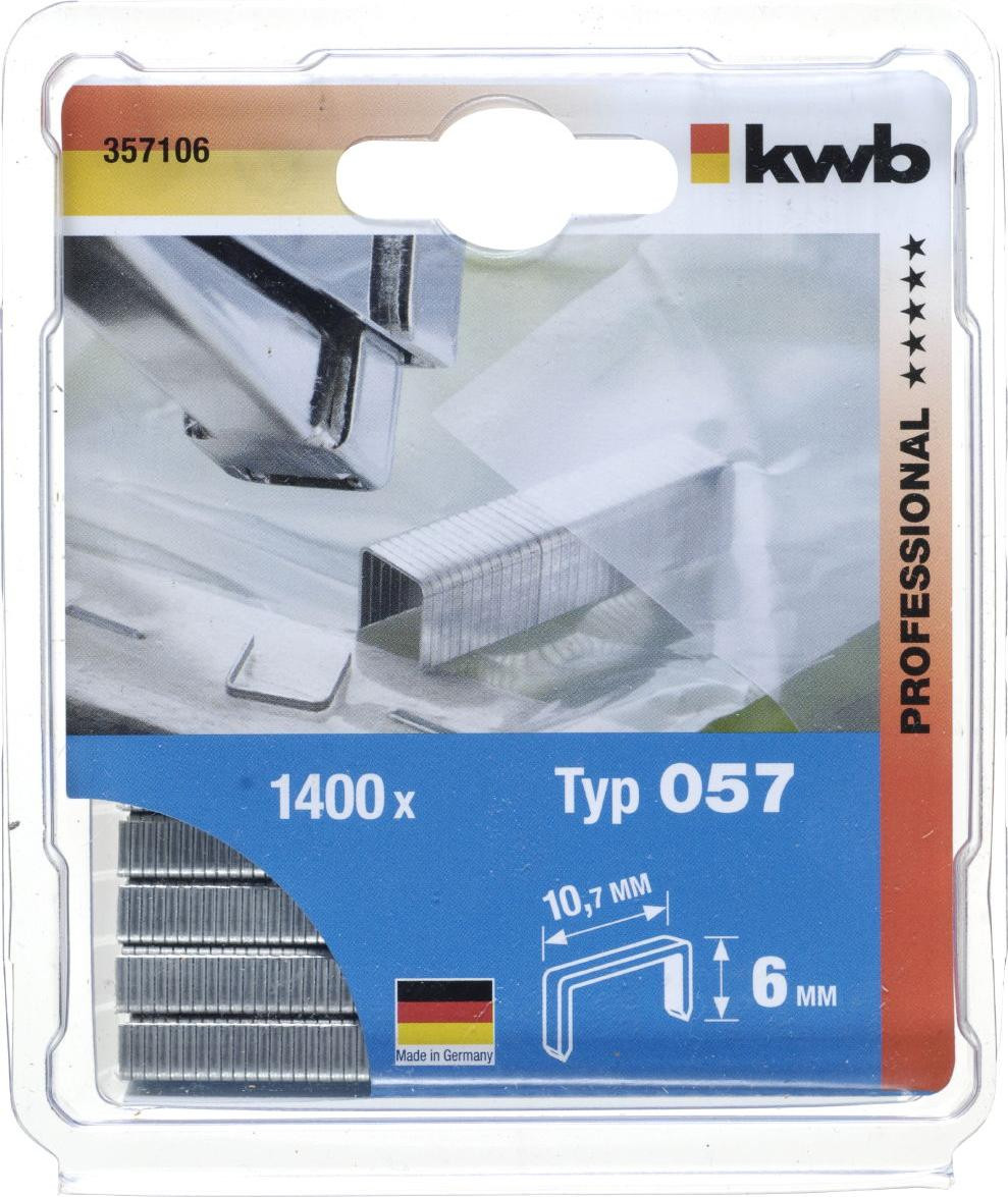 KWB Nieten type 057/357 staaldraad 6 mm 1400 stuks