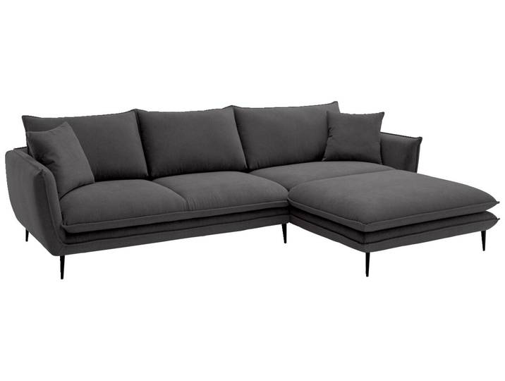 Hom´in Ecksofa LUNA, anthrazit, Webstoff
