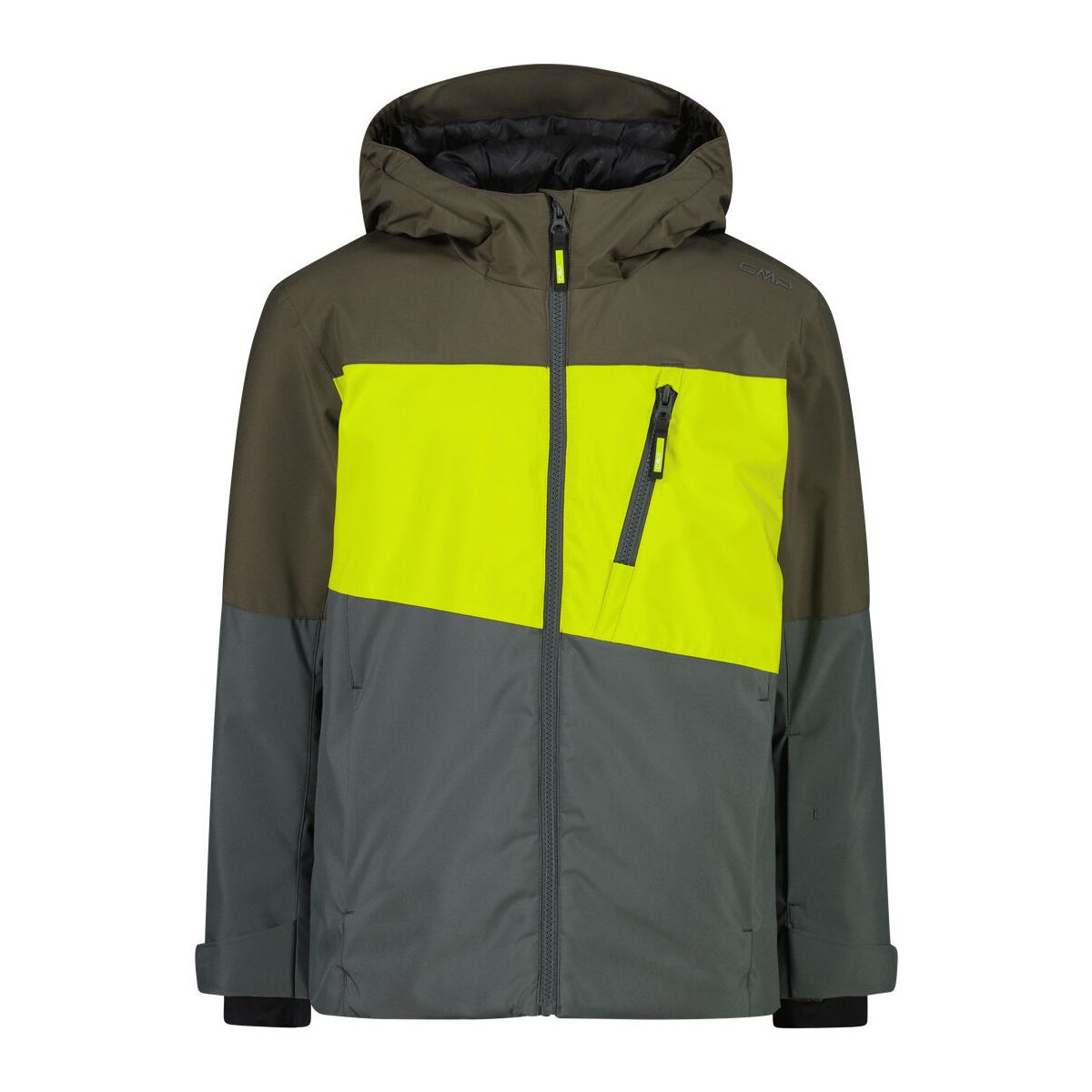 CMP KID Ski Jacket FIX Hood olive (E943) 104 36W0744-E943-104