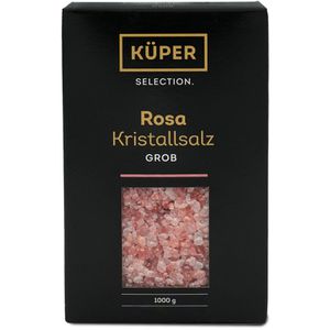 Küper Salz Selection rosa Kristallsalz, in der Schachtel, grobes Steinsalz aus Pakistan, ohne Rieselhilfe 1 kg