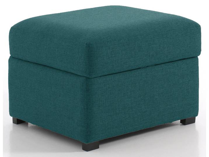 Pouf carré, Turquoise