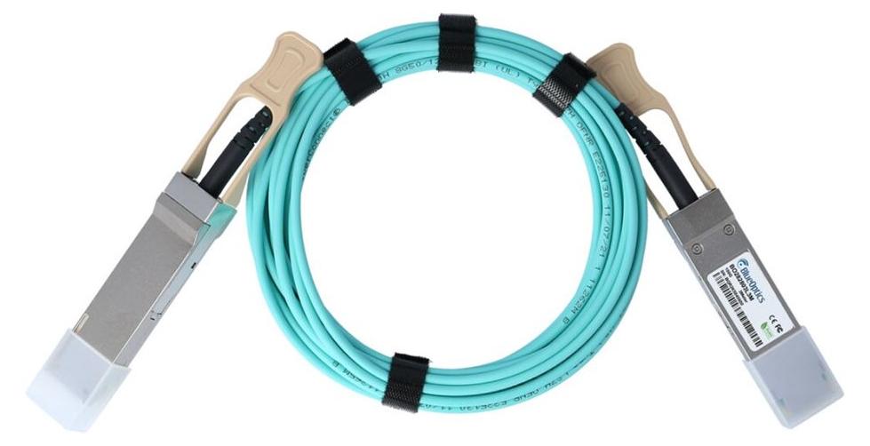 BlueOptics QSFP-100G-AOC-2M-BO, 2 m, QSFP28, QSFP28, Männlich/Männlich