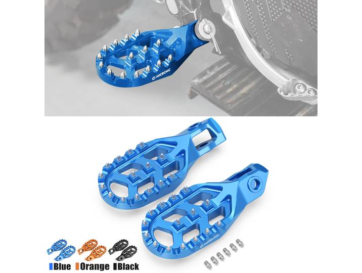 NICECNC Repose-pieds forgés pour Husqvarna TE 300 2024-2026, TE 250, FE 250, FE 350, FE 450, 501 et KTM EXC 300, EXC-F 350, GasGas EC 300