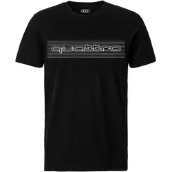 Audi quattro T-Shirt Herren Größe S schwarz 3132102402 - S