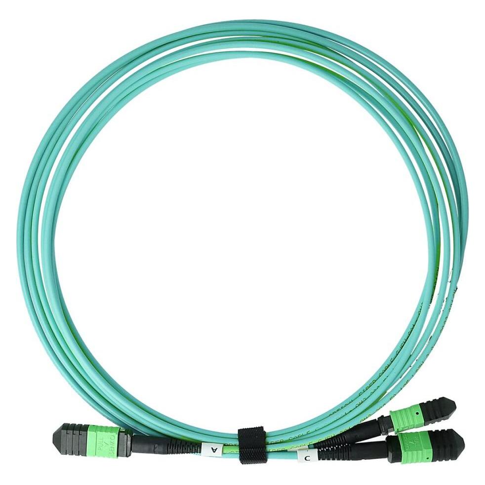 BlueOptics NVIDIA MFP7E00-C005 kompatibles MPO-2xMPO Multimode OM3 Patchkabel 5 Meter (5 m) (MFP7E00-C005-BO)