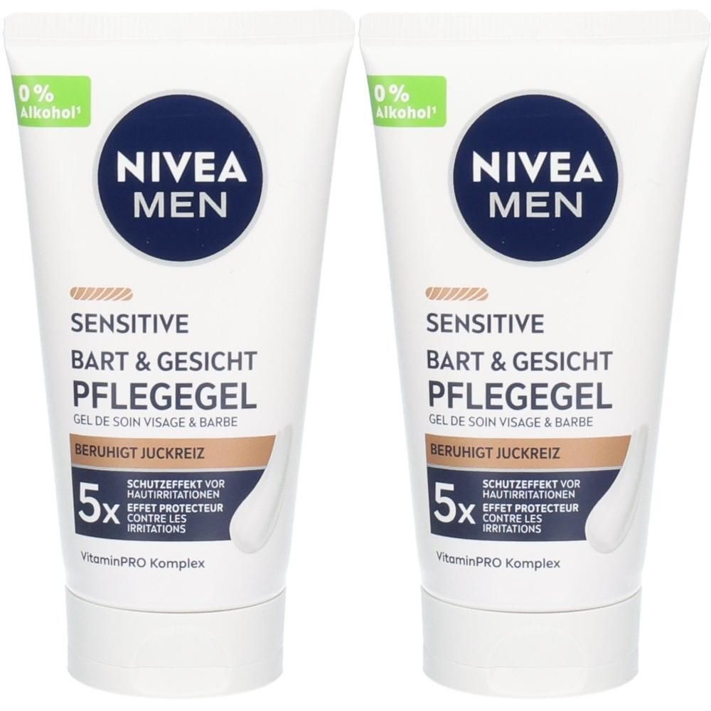 Nivea MEN Sensitive Bart & Gesichtspflege Gel 50ml x2 2x50 ml