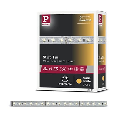 Paulmann MaxLED 500 LED-strip warmwit zilver 1 m