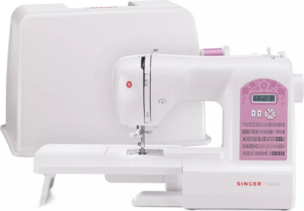 Singer Computergestuurde naaimachine Starlet 6699 wit/roze
