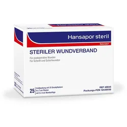 Beiersdorf Hansapor steril Wundverband (25 Stck.) - 6 x 7 cm 25 St