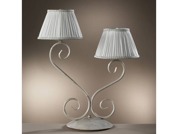 Lampe de table LED 4808 Vivienne 30 x 60 x 45cm Blanc 2 Coton E14