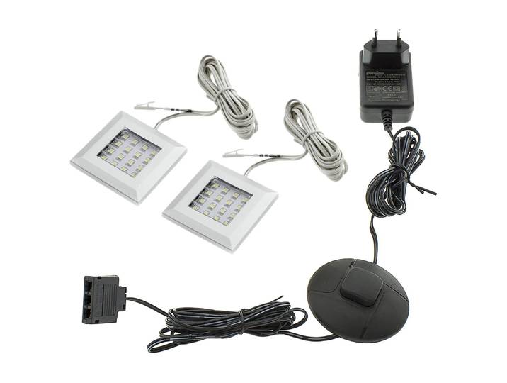LED-Beleuchtung II Silber/Silber Aluminium