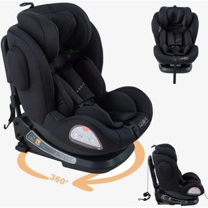 FableKids Kindersitz Noble R129, mit ISOFIX, von 40-150 cm, 0-36kg, grau, für 0-12 Jahre