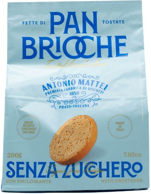 Antonio Mattei Biscottificio Antonio Mattei Fette di Pan Brioche Tostate Ricetta senza Zucchero gr200