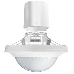 Esylux EP10426865 Deckeneinbau-Präsenzmelder 360°, Reichweite ca. Ø 24 m, fernbedienbar PD-C 360i/24 FM