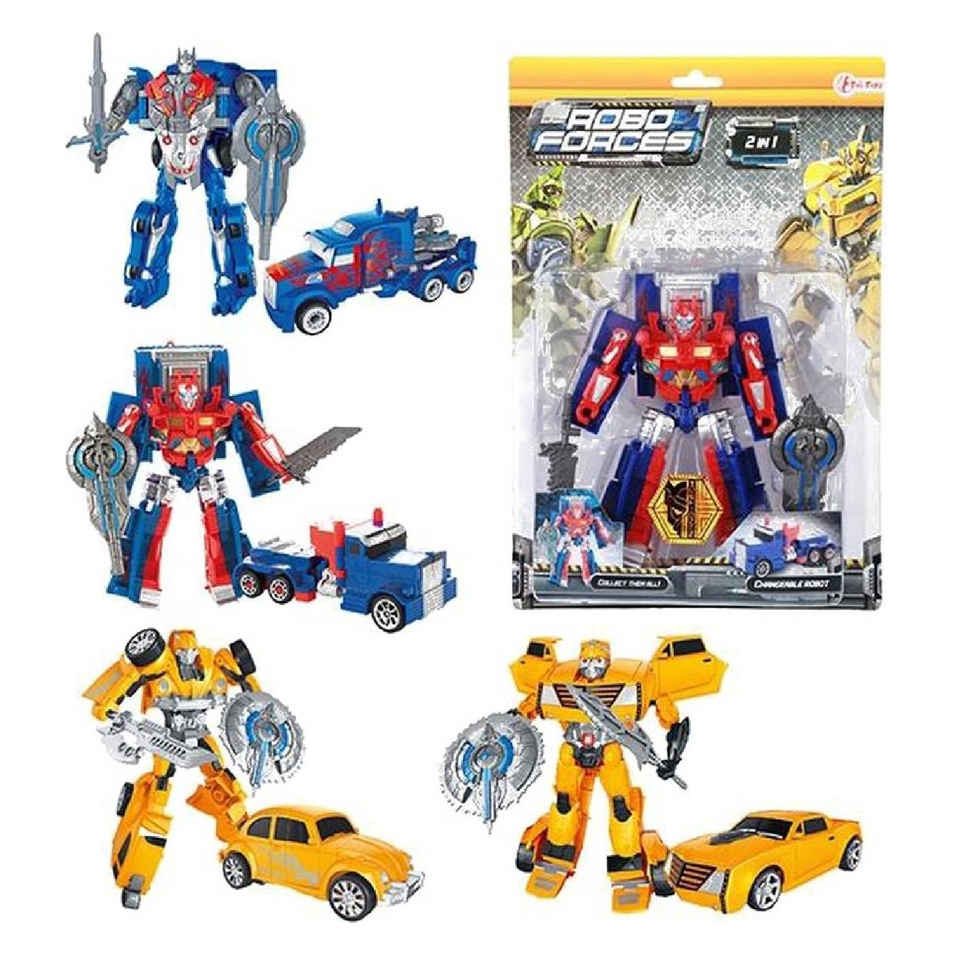 Toi-Toys Roboforces Verwandlungs Roboter 4f sortiert (30560Z)