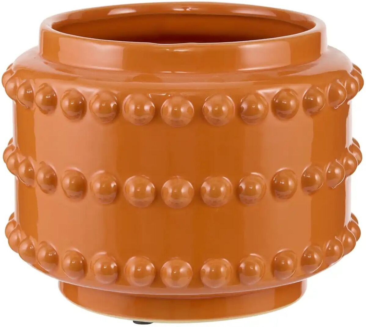 Höffner Übertopf   ¦ orange ¦ Keramik ¦ Maße (cm): H: 16,5  Ø: 21