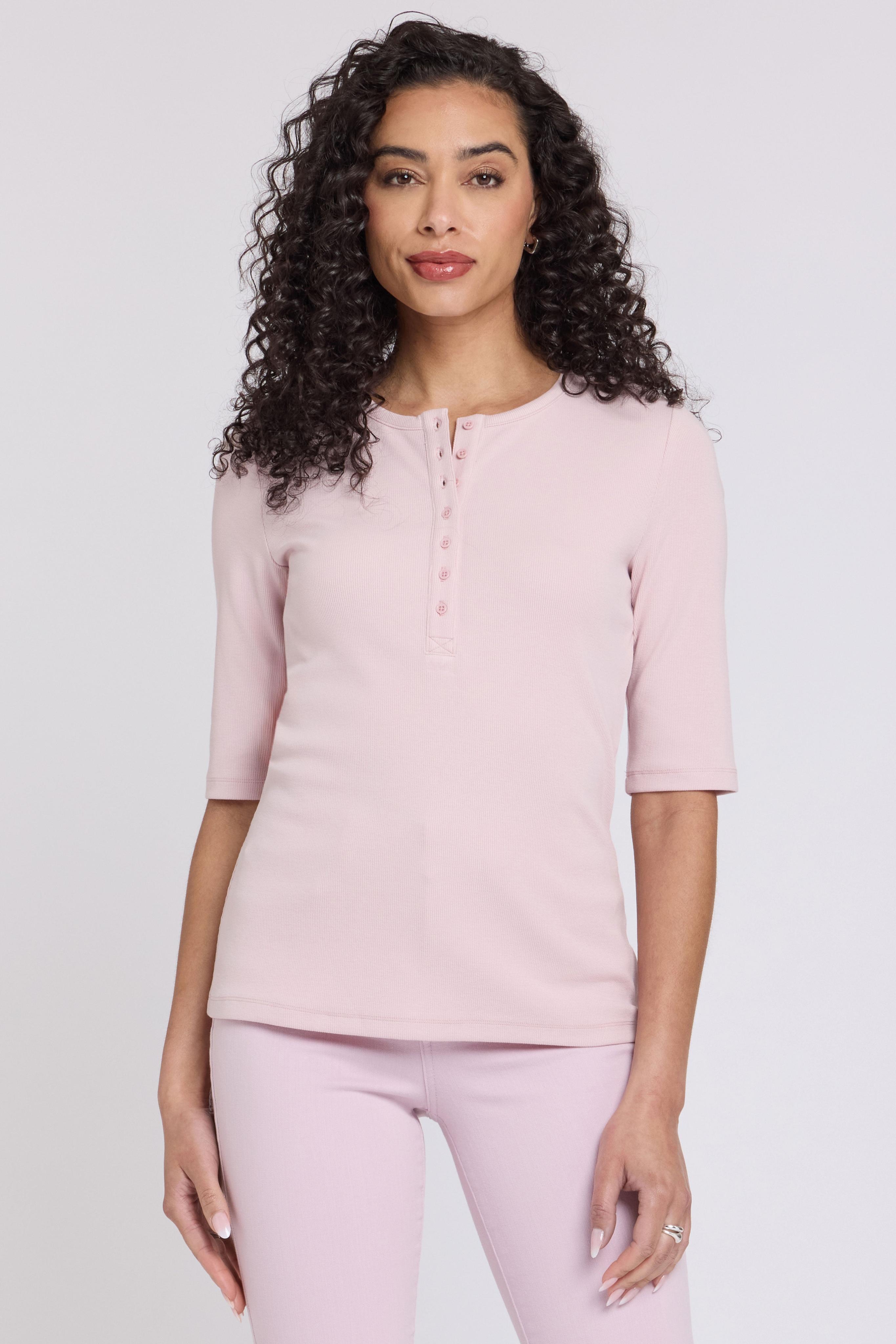Geribbelde Ellboogmouwige Henley