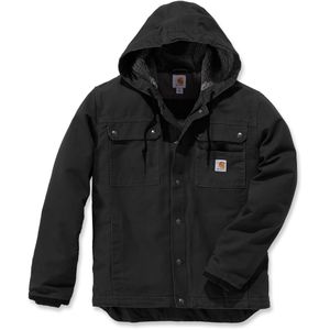 Carhartt Arbeitsjacke Relaxed Fit Duck Sherpa-Lined Utility, Winterjacke, schwarz, winddicht, Größe XL