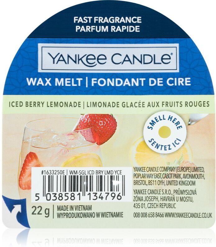 Yankee Candle Iced Berry Lemonade tartelette en cire 22 g