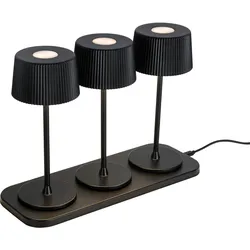 Akku-Tischleuchte Thremo Schwarz, 3er Set