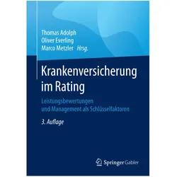 Krankenversicherung im Rating, Fachbücher von Oliver Everling, Marco Metzler, Thomas Adolph
