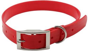Uplift Treasures Waterproof TPU Nylon Dog Collar With Easy Clean Design red l