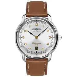 Zeppelin 9640-1 Herrenuhr 100 Jahre Méditerranée Cognacfarben