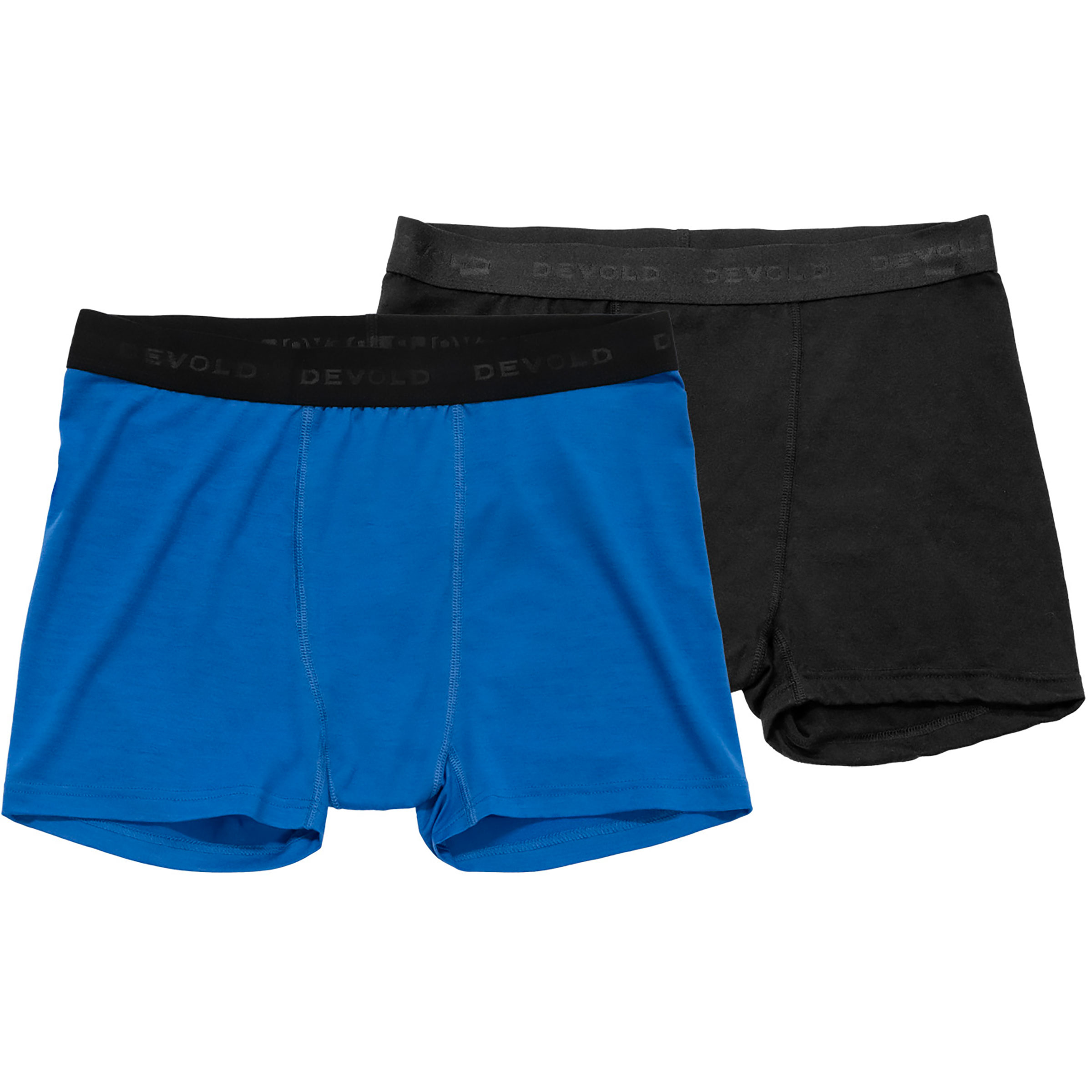 Devold Breeze Merino 150 2er Pack Boxer Herren Kurze Unterhose blau Größe L Merinowolle