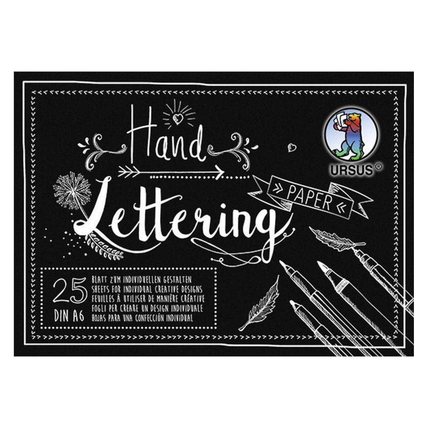 Ursus Handlettering Papier (A6, Blanko) (24926490)