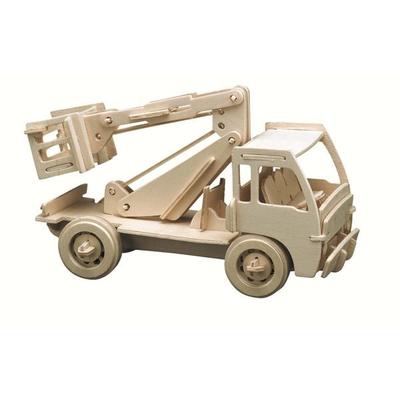 PEBARO 863/2 - Holzbausatz Hubwagen, 78 Teile, Holzkonstruktion zum Zusammenstecken