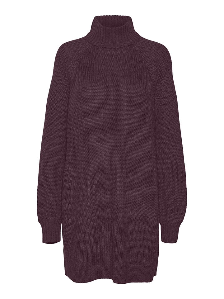 Noisy may Strickkleid in Pflaume - S