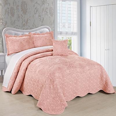 Home Soft Things Serenta Damask 4-piece Bedspread Set